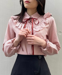 titty＆Co. PETIT | 【titty&Co.PETIT】デコルテフリルリボンタイブラウス(シャツ/ブラウス)