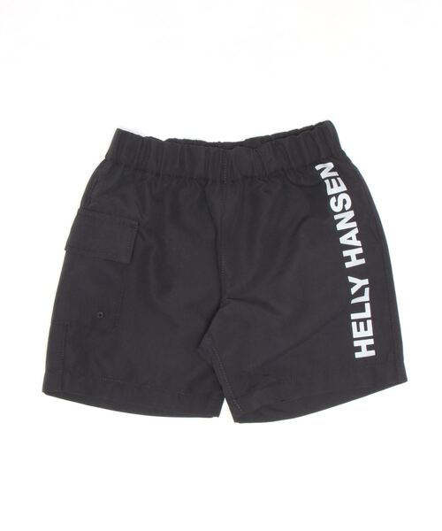 HELLY HANSEN(ヘリーハンセン)の「HELLYHAN/ヘリーハンセン/K LOGO BEACH SRT/キッズ ロゴビーチショーツ/BEACH WEAR/ビーチウェア/HJ72208/K LOGO BEACH SRT(水着・キッズ・マルチ/ブラック・130cm/110cm/100cm/150cm/140cm/120cm)」の2枚目の写真