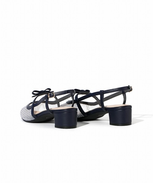 NEUE THE MARKET(ノイエザマーケット)の「バックストラップチュールパンプス/TM22232(パンプス・レディース・ネイビー/ベージュ/ブラック・22.5cm/24cm/23cm/23.5cm/24.5cm)」の5枚目の写真