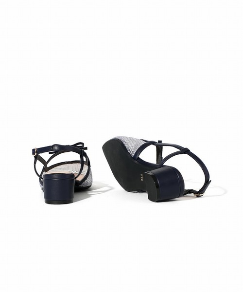 NEUE THE MARKET(ノイエザマーケット)の「バックストラップチュールパンプス/TM22232(パンプス・レディース・ネイビー/ベージュ/ブラック・22.5cm/24cm/23cm/23.5cm/24.5cm)」の4枚目の写真