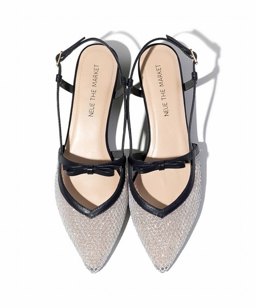 ［美品］チュールストラップパンプス 楽天市場】25秋冬新作カラー ポインテッドトゥ チュール