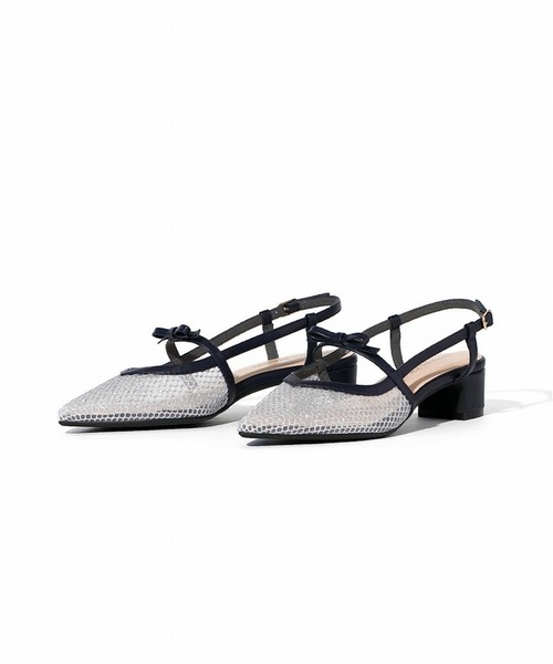 NEUE THE MARKET(ノイエザマーケット)の「バックストラップチュールパンプス/TM22232(パンプス・レディース・ネイビー/ベージュ/ブラック・22.5cm/24cm/23cm/23.5cm/24.5cm)」の15枚目の写真