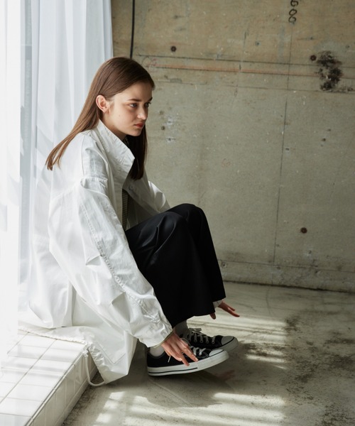 flaner(フラネ)の「Loose tuck pants/ルーズタックパンツ(チノパンツ・レディース・ブラック/オフホワイト/モカ・SMALL/MEDIUM/LARGE)」の21枚目の写真