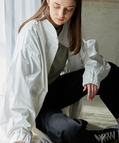 flaner(フラネ)の「Loose tuck pants/ルーズタックパンツ(チノパンツ・レディース・ブラック/オフホワイト/モカ・SMALL/MEDIUM/LARGE)」の22枚目の写真