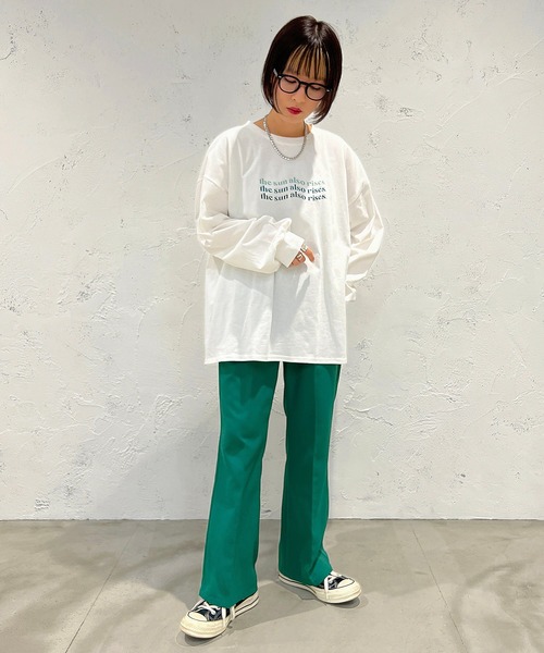 apres jour mignon(アプレジュールミニョン)の「アソートロゴロンT【ZOZOTOWN限定アイテム】(Tシャツ/カットソー・レディース・ベージュ系その他/ホワイト系その他/ホワイト系その他3/ホワイト系その他2/ナチュラル/ブラック/オフホワイト/その他・フリー/X-LARGE)」の16枚目の写真