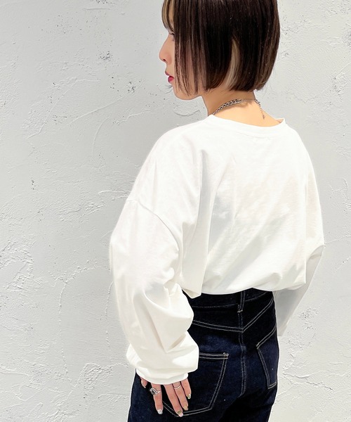 apres jour mignon(アプレジュールミニョン)の「アソートロゴロンT【ZOZOTOWN限定アイテム】(Tシャツ/カットソー・レディース・ベージュ系その他/ホワイト系その他/ホワイト系その他3/ホワイト系その他2/ナチュラル/ブラック/オフホワイト/その他・フリー/X-LARGE)」の18枚目の写真