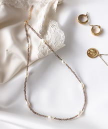 MIXTO（ミスト）の「Laura /パール ナチュラルストーン ネックレス（ネックレス）」