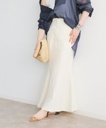 シルク混ノイルマーメイドスカート◆