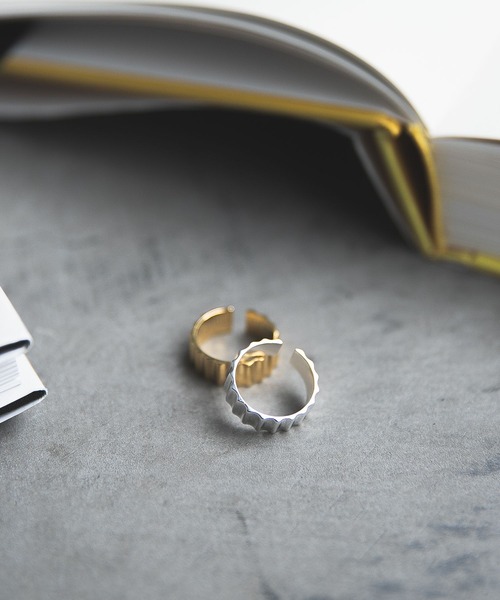 JEANASIS（ジーナシス）の「【SILVER】Jacuard ring/273465（リング・レディース・シルバー/ゴールド・11号）」の10枚目の写真