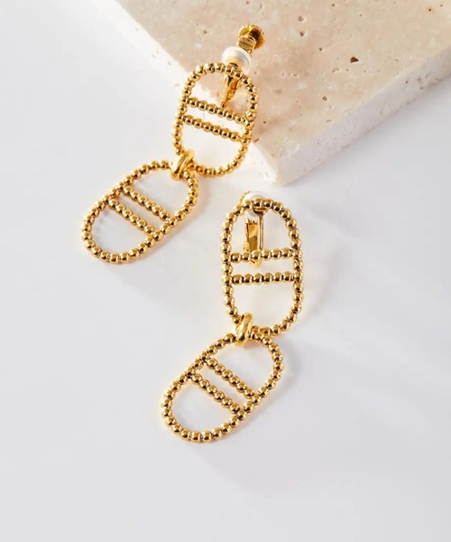 ADER(アデル)の「BATEAU double earring(イヤリング・レディース・シルバー/ゴールド・フリー)」の3枚目の写真