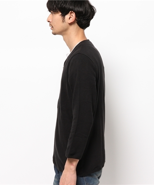 WEGO（ウィゴー）の「WEGO/ZIPカーディガン（カーディガン/ボレロ・メンズ・ブラック/杢グレー・MEDIUM/LARGE）」の9枚目の写真