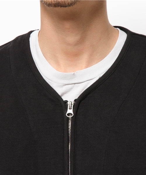 WEGO（ウィゴー）の「WEGO/ZIPカーディガン（カーディガン/ボレロ・メンズ・ブラック/杢グレー・MEDIUM/LARGE）」の12枚目の写真