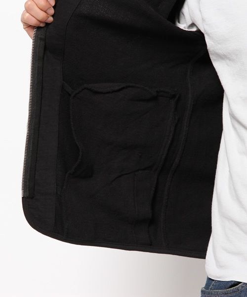 WEGO（ウィゴー）の「WEGO/ZIPカーディガン（カーディガン/ボレロ・メンズ・ブラック/杢グレー・MEDIUM/LARGE）」の7枚目の写真