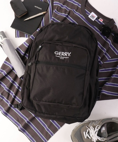 GERRY（ジェリー）の「GERRY ジェリー 6ポケット リュック（バックパック/リュック・メンズ・ブラック/グレー/カーキ・FREE）」の2枚目の写真