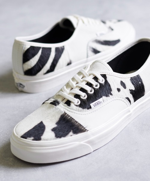 And A(アンドエー)の「VANS ヴァンズ / AUTHENTIC 44 DX PW オーセンティック ゼブラ 切り替えレザーローカットスニーカー / VN0A54F9AXI(スニーカー・メンズ・ホワイト・26.5cm/27cm/27.5cm/28cm)」の5枚目の写真