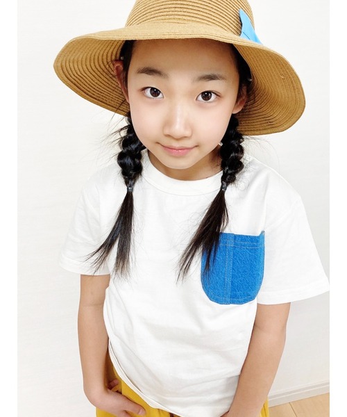 super-5(スーパーファイブ)の「半袖Tシャツ(Tシャツ/カットソー・キッズ・オフホワイト/サックスブルー/チャコール/ブラック/ブラウン・150/100/110/120/140/130)」の2枚目の写真