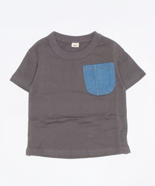 super-5(スーパーファイブ)の「半袖Tシャツ(Tシャツ/カットソー・キッズ・オフホワイト/サックスブルー/チャコール/ブラック/ブラウン・150/100/110/120/140/130)」の7枚目の写真