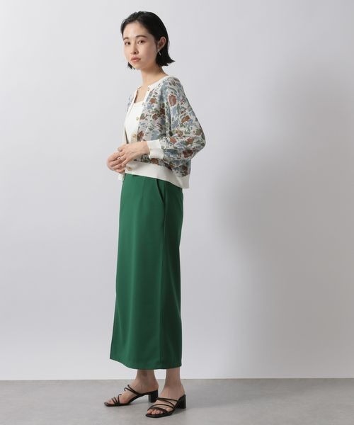 LOWRYS FARM(ローリーズファーム)の「ヴィンテージハナカーディガン8S 281171(カーディガン/ボレロ・レディース・ホワイト/ブラック/グリーン・FREE)」の15枚目の写真