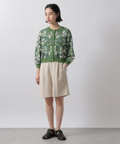 LOWRYS FARM(ローリーズファーム)の「ヴィンテージハナカーディガン8S 281171(カーディガン/ボレロ・レディース・ホワイト/ブラック/グリーン・FREE)」の10枚目の写真