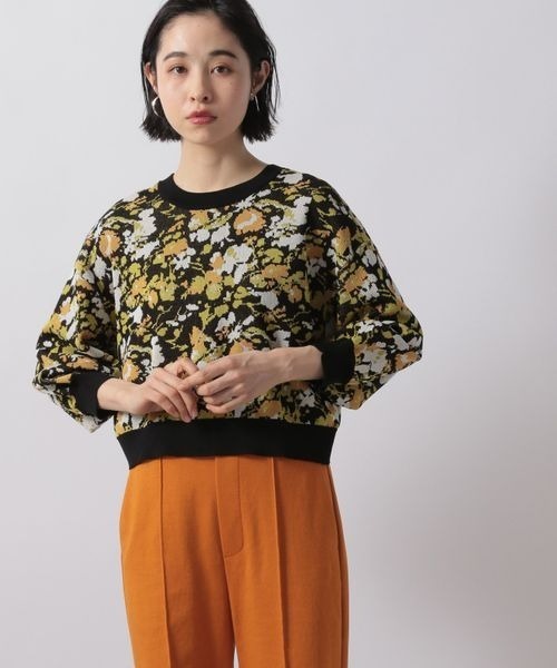 LOWRYS FARM(ローリーズファーム)の「ヴィンテージハナカーディガン8S 281171(カーディガン/ボレロ・レディース・ホワイト/ブラック/グリーン・FREE)」の18枚目の写真