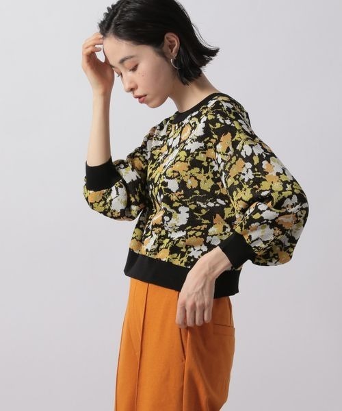 LOWRYS FARM(ローリーズファーム)の「ヴィンテージハナカーディガン8S 281171(カーディガン/ボレロ・レディース・ホワイト/ブラック/グリーン・FREE)」の13枚目の写真