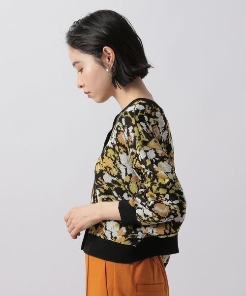 LOWRYS FARM(ローリーズファーム)の「ヴィンテージハナカーディガン8S 281171(カーディガン/ボレロ・レディース・ホワイト/ブラック/グリーン・FREE)」の19枚目の写真