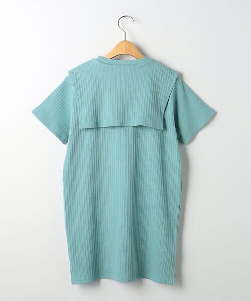 UNIVERSAL OVERALL（ユニバーサルオーバーオール）の「【別注】＜UNIVERSAL OVERALL×green label relaxing＞TJ EX テレコセーラーワンピース 100cm-130cm（ワンピース・キッズ・ライラック/ライトブルー・S(120-130cm)/XS(100-110cm)）」の3枚目の写真