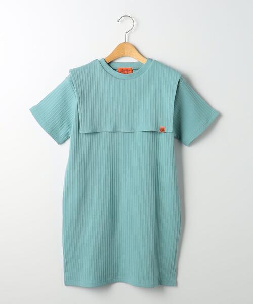 UNIVERSAL OVERALL（ユニバーサルオーバーオール）の「【別注】＜UNIVERSAL OVERALL×green label relaxing＞TJ EX テレコセーラーワンピース 100cm-130cm（ワンピース・キッズ・ライラック/ライトブルー・S(120-130cm)/XS(100-110cm)）」の13枚目の写真