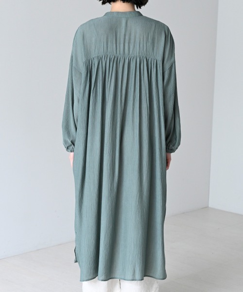 LUPILIEN（ルピリアン）の「楊柳バンドカラータックワンピース