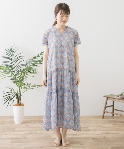 URBAN RESEARCH Sonny Label（アーバンリサーチサニーレーベル）の「ミュルーズオーナメントプリントワンピース（ワンピース・レディース・ブルー/ブラック・FREE）」の15枚目の写真