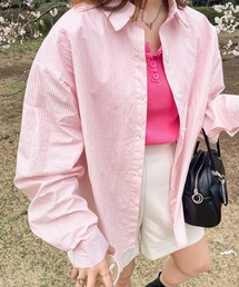 frunco | ストライプレギュラーカラーシャツ(シャツ/ブラウス)