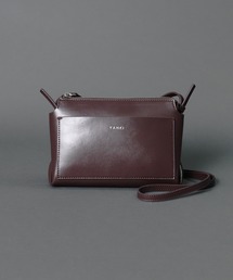 【 YAHKI / ヤーキ 】 SOFT W FACE LEATHER SHOULDER / レザー ショルダーバッグ