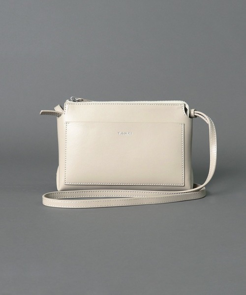 YAHKI(ヤーキ)の「【 YAHKI / ヤーキ 】 SOFT W FACE LEATHER SHOULDER / レザー ショルダーバッグ(ショルダーバッグ・レディース・ブラック/ベージュ/ワイン・FREE)」の5枚目の写真