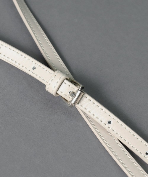 YAHKI(ヤーキ)の「【 YAHKI / ヤーキ 】 SOFT W FACE LEATHER SHOULDER / レザー ショルダーバッグ(ショルダーバッグ・レディース・ブラック/ベージュ/ワイン・FREE)」の9枚目の写真