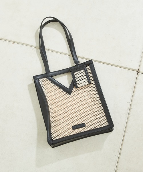 Chico（チコ）の「パスケース付パイピングメッシュトート（トートバッグ・レディース・ホワイト/ホワイト系その他/ミント・FREE）」の6枚目の写真