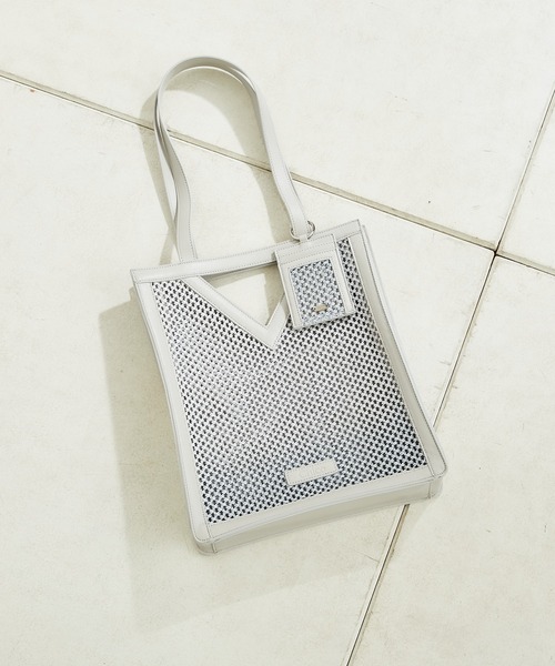 Chico（チコ）の「パスケース付パイピングメッシュトート（トートバッグ・レディース・ホワイト/ホワイト系その他/ミント・FREE）」の13枚目の写真