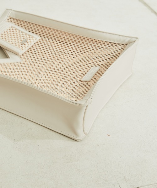 Chico（チコ）の「パスケース付パイピングメッシュトート（トートバッグ・レディース・ホワイト/ホワイト系その他/ミント・FREE）」の19枚目の写真