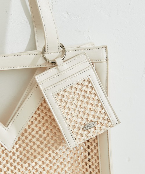 Chico（チコ）の「パスケース付パイピングメッシュトート（トートバッグ・レディース・ホワイト/ホワイト系その他/ミント・FREE）」の17枚目の写真