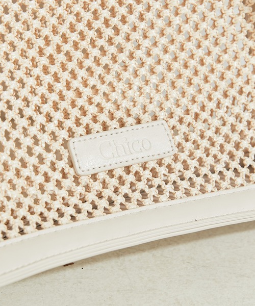 Chico（チコ）の「パスケース付パイピングメッシュトート（トートバッグ・レディース・ホワイト/ホワイト系その他/ミント・FREE）」の9枚目の写真