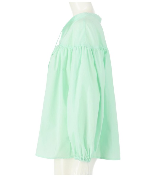 anap mimpi(アナップミンピ)の「2WAYタッセル付きギャザースモック(Tシャツ/カットソー・レディース・ライトブルー/アイボリー・FREE)」の5枚目の写真