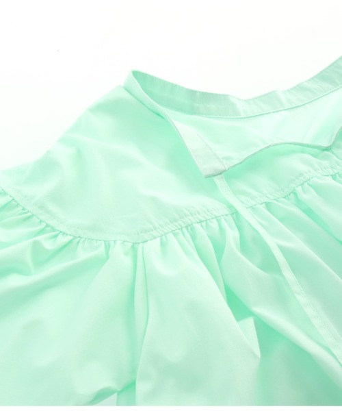 anap mimpi(アナップミンピ)の「2WAYタッセル付きギャザースモック(Tシャツ/カットソー・レディース・ライトブルー/アイボリー・FREE)」の8枚目の写真