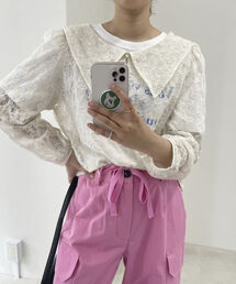 fredy emue | チュール刺繍 2WAYブラウス(シャツ/ブラウス)