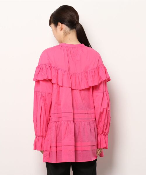 MEDI 2WAY COTTON FRILL TUNIC BLOUSE（シャツ/ブラウス