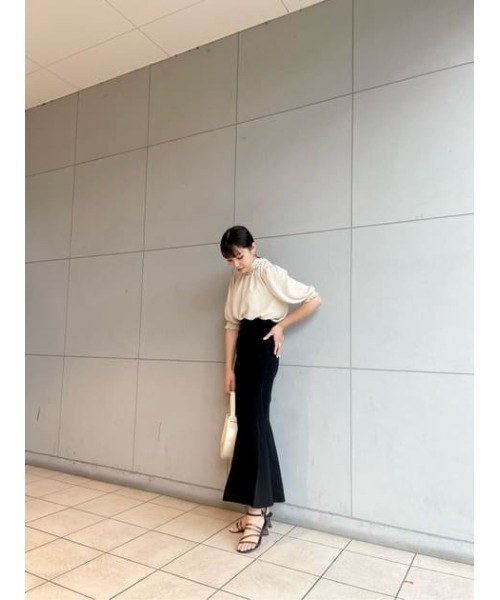 SLY(スライ)の「FLORETS CHIFFON BLOUSE フラワー シフォン ブラウス(シャツ/ブラウス・レディース・ブラウン系その他2/アイボリー・FREE)」の19枚目の写真