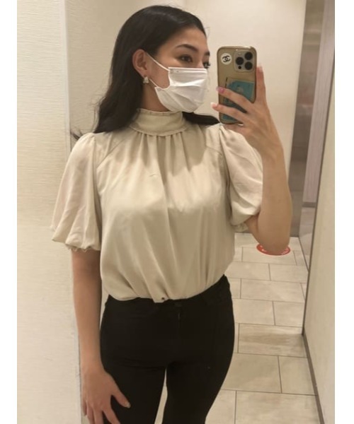 SLY(スライ)の「FLORETS CHIFFON BLOUSE フラワー シフォン ブラウス(シャツ/ブラウス・レディース・ブラウン系その他2/アイボリー・FREE)」の16枚目の写真