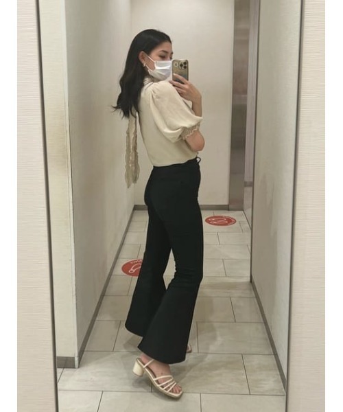 SLY(スライ)の「FLORETS CHIFFON BLOUSE フラワー シフォン ブラウス(シャツ/ブラウス・レディース・ブラウン系その他2/アイボリー・FREE)」の17枚目の写真