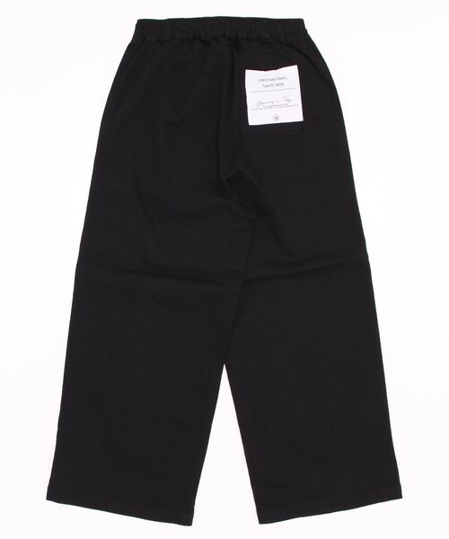 ELVENCE DEUX(エルベンスドゥ)の「ストレッチベイカーワイドP(その他パンツ・レディース・ブラック/カーキ/アイボリー・MEDIUM)」の4枚目の写真