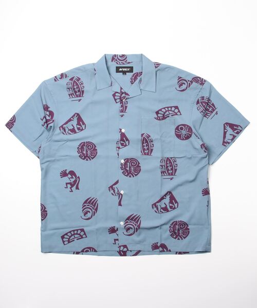 AVIREX(アヴィレックス)の「【直営店限定】半袖 シャツ ホピ / S/S SHIRT HOPI / アヴィレックス / AVIREX(シャツ/ブラウス・レディース・ベージュ/グレー・MEDIUM/LARGE)」の5枚目の写真