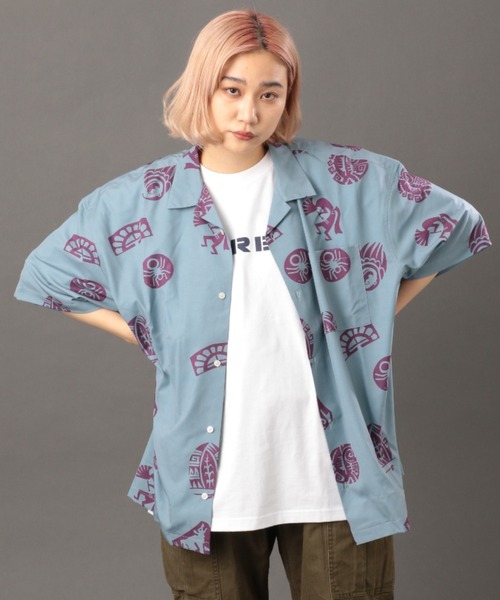 AVIREX(アヴィレックス)の「【直営店限定】半袖 シャツ ホピ / S/S SHIRT HOPI / アヴィレックス / AVIREX(シャツ/ブラウス・レディース・ベージュ/グレー・MEDIUM/LARGE)」の16枚目の写真