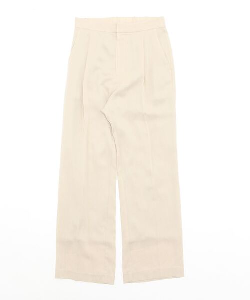 PRIORITY（プライオリティー）の「スラッと着こなせるゆったりパンツ セットアップ（スラックス・レディース・キャメル/ベージュ/グリーン・38）」の2枚目の写真